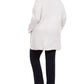 Cardigan feminino plus size com gola sherpa estilo &amp; co, bege, tamanho 3X