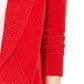 Cardigan feminino estilo &amp; co, pequeno, de chenille, com gola xale, vermelho, tamanho P