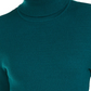 Suéter feminino de gola alta canelada estilo &amp; co, verde, tamanho extra grande