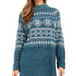 Suéter túnica feminino Fair Isle da Style &amp; Co, verde, tamanho grande