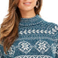Suéter túnica feminino Fair Isle da Style &amp; Co, Fi Dark Kale, tamanho 2, extra grande