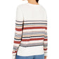 Suéter listrado com tachas feminino Style &amp; Co, bege, tamanho grande