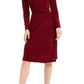 Vestido Alfani Feminino Tonal Twist-Waist Vermelho Tamanho P