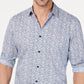 Camisa Alfani Masculina com Estampa Geoestática Branca Tamanho P