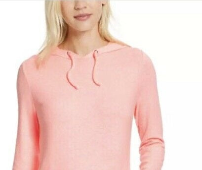 Moletom com capuz feminino Ideology Mushy-Knit rosa tamanho pequeno