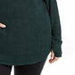 Ideology Moletom feminino plus size com abertura para polegar, verde, tamanho 1X