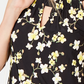 INC International Concepts Top Halter Estampado com Decote em Fechadura Feminino Amarelo Escuro Tamanho Extra Grande