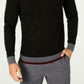 Suéter masculino Tasso Elba de lã merino, preto, tamanho XXG
