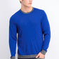 Suéter masculino Tasso Elba em mistura de lã merino azul escuro tamanho 2 extra grande