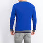 Suéter masculino Tasso Elba em mistura de lã merino azul escuro tamanho 2 extra grande