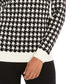 Suéter feminino Charter Club Petite Houndstooth com botões e ombros de fora, preto, tamanho pequeno e pequeno