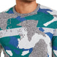 Suéter masculino Alfani Abstract Jacquard com gola redonda, verde, tamanho pequeno