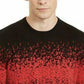 Suéter masculino Alfani Ombre Rib Crewneck Vermelho Tamanho XX-G