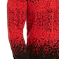 Suéter masculino Alfani com gola redonda e canelado Ombre Rib, vermelho, tamanho grande