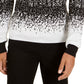 Suéter masculino Alfani com gola redonda e canelado Ombre Rib, branco, tamanho 2, extra grande