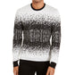 Suéter masculino Alfani com gola redonda e canelado Ombre Rib, branco, tamanho 2, extra grande