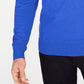 Suéter Alfani Masculino com Zíper e Punhos Canelados Azul Tamanho P
