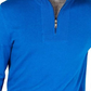 Suéter Alfani Masculino com Zíper e Punhos Canelados Azul Médio, Tamanho 2 Extra Grande