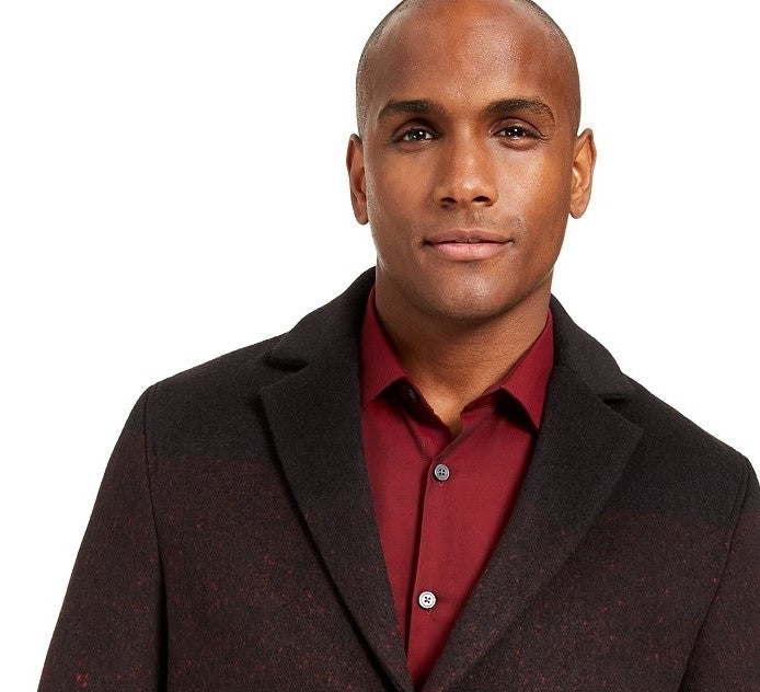 Jaqueta masculina Alfani Ombre Herringbone preta tamanho P