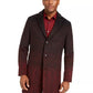 Jaqueta masculina Alfani Ombre Herringbone preta tamanho X-Large