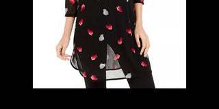 Túnica Alfani Feminina Estampada Manga 3/4 Rosa Tamanho Pequeno