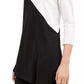 Túnica Alfani Feminina Petite Colorblock Preta Tamanho X-Grande