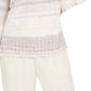 Suéter Feminino Estilo &amp; Co Chenille Tingido Espacial Cinza Sp Acedye Tamanho Grande