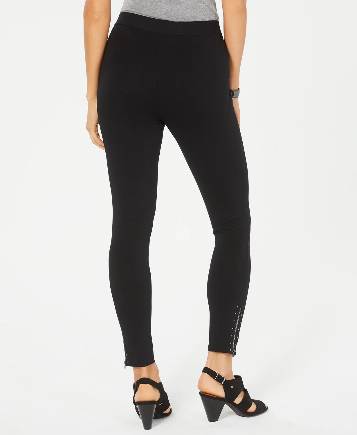 Leggings femininas com detalhes em renda estilo &amp; co, pretas, tamanho extrapequeno