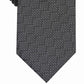 Gravata Alfani Masculina Slim Geometric Grid Azul Tamanho Regular