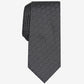 Gravata Alfani Masculina Slim Geometric Grid Preta Tamanho Regular