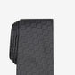 Gravata Alfani Masculina Slim Geometric Grid Preta Tamanho Regular