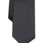 Gravata Alfani Masculina Slim Neat Preta Diamante Tamanho Regular