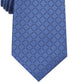 Gravata Alfani Slim Grid Masculina Azul Tamanho Regular