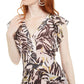 Vestido feminino com estampa de zebra Bar III rosa tamanho 6