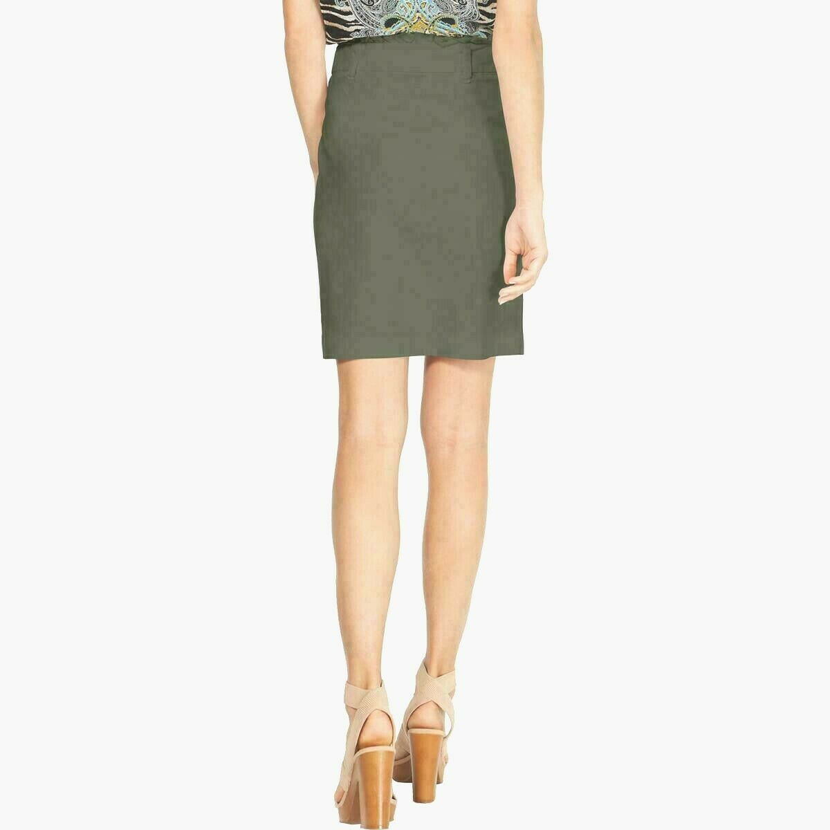 Saia feminina Paperbag-Waist da INC International Concepts, verde brilhante, tamanho extra grande