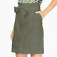 Saia feminina Paperbag-Waist da INC International Concepts, verde brilhante, tamanho extra grande