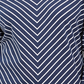 Karen Scott Blusa Listrada Feminina Gola V Azul Tamanho P