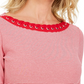 Karen Scott Top Feminino de Algodão com Ilhós Vermelho Brilhante Tamanho Extra Grande
