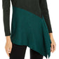 Blusa Alfani Feminina Assimétrica Colorblocked Shimmer Verde Tamanho X-S