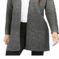 Cardigan Alfani Feminino Metálico Aberto na Frente Cinza Tamanho Médio