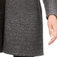 Cardigan metálico canelado feminino Alfani, cinza, tamanho pequeno