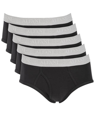 Cuecas elásticas Alfani masculinas, pacote com 5, pretas, tamanho pequeno