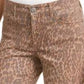 Jeans Skinny Curvy-Fit Estampado Estilo &amp; Co Marrom Tamanho 12