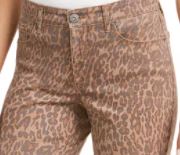 Jeans Skinny Curvy-Fit Estampado Estilo &amp; Co Marrom Tamanho 12