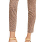 Calça jeans skinny estampada feminina Style &amp; Co Curvy-Fit marrom tamanho 16