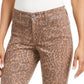 Calça jeans skinny estampada feminina Style &amp; Co Curvy-Fit marrom tamanho 6