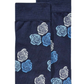 Meias sociais florais azul-marinho Bar II MensI com suporte de arco sem costura
