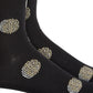 Meias estampadas masculinas Bar III pretas tamanho regular