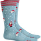 Meias de Papai Noel Masculinas Bar III Azul Tamanho Regular