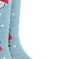 Meias de Papai Noel Masculinas Bar III Azul Tamanho Regular